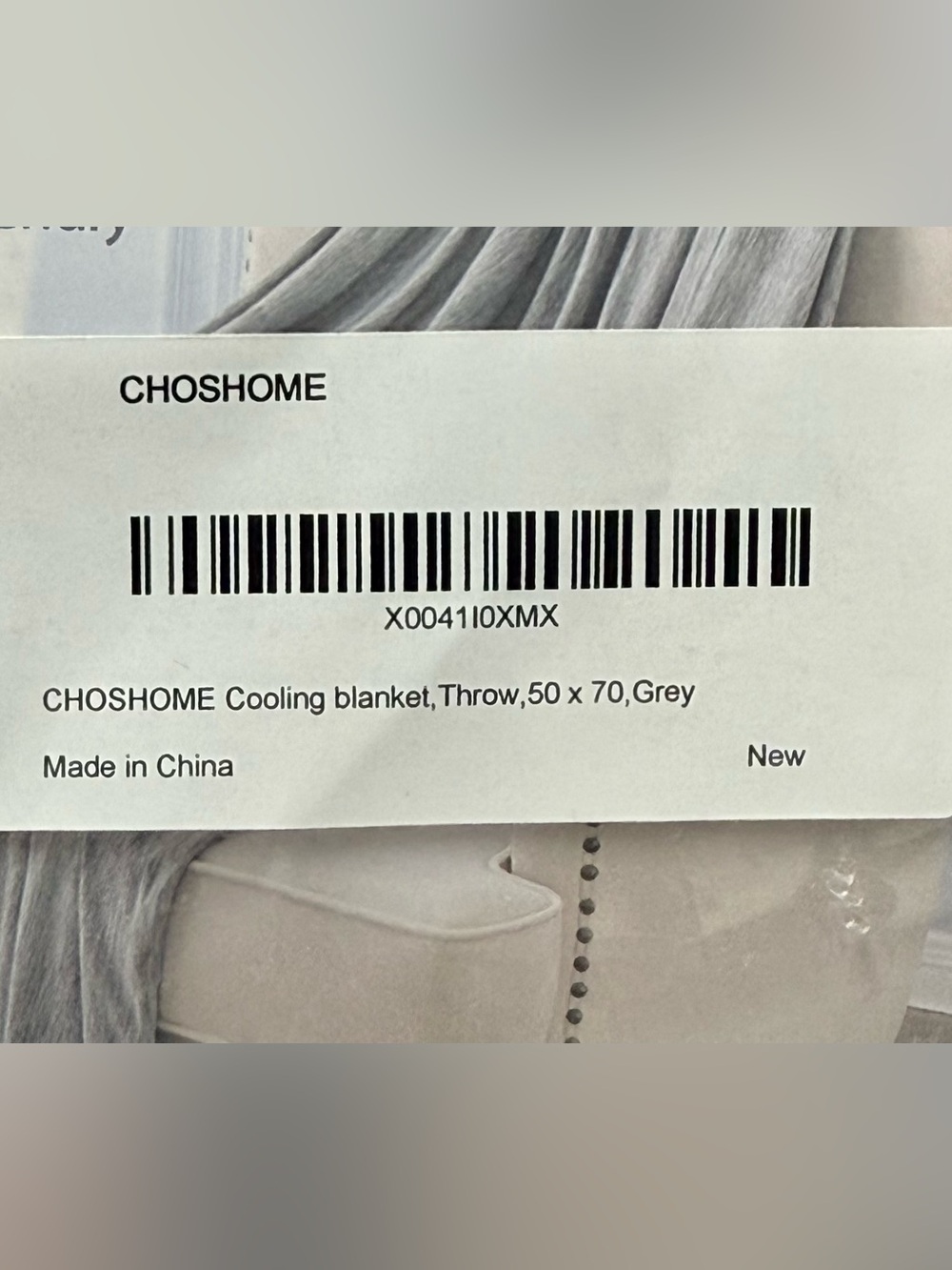 Choshome Gray Summer Cooling 50x70 Inch Throw Blanket. NEW. - Picture 4 of 5